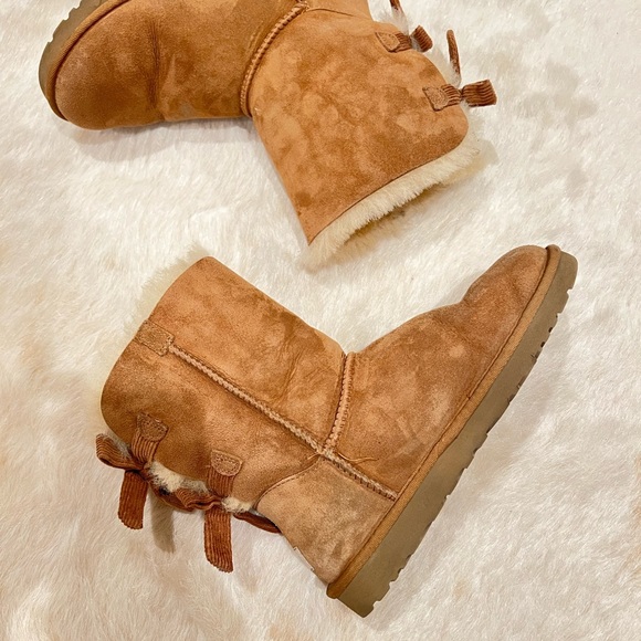 UGG Shoes Ugg Ribbon Faux Fur Lined Boot Poshmark